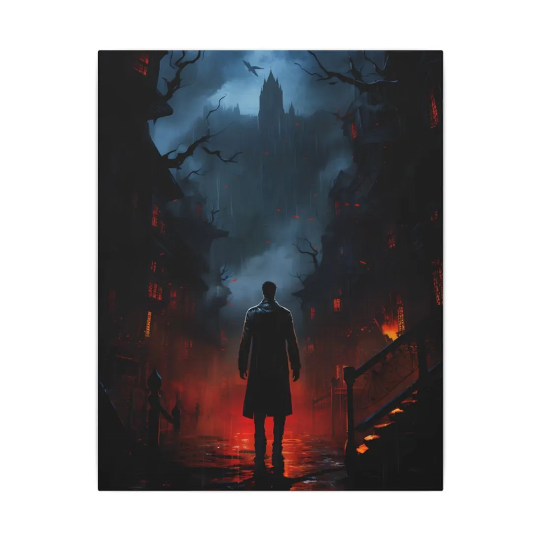 Urban Fantasy Noir: Nighttime Detective - Canvas