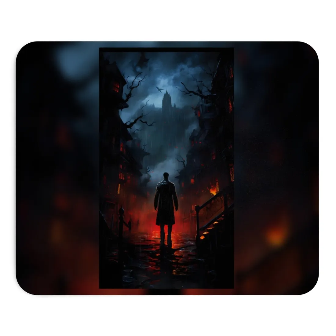 Urban Fantasy Noir: Nighttime Detective - Mouse Pad