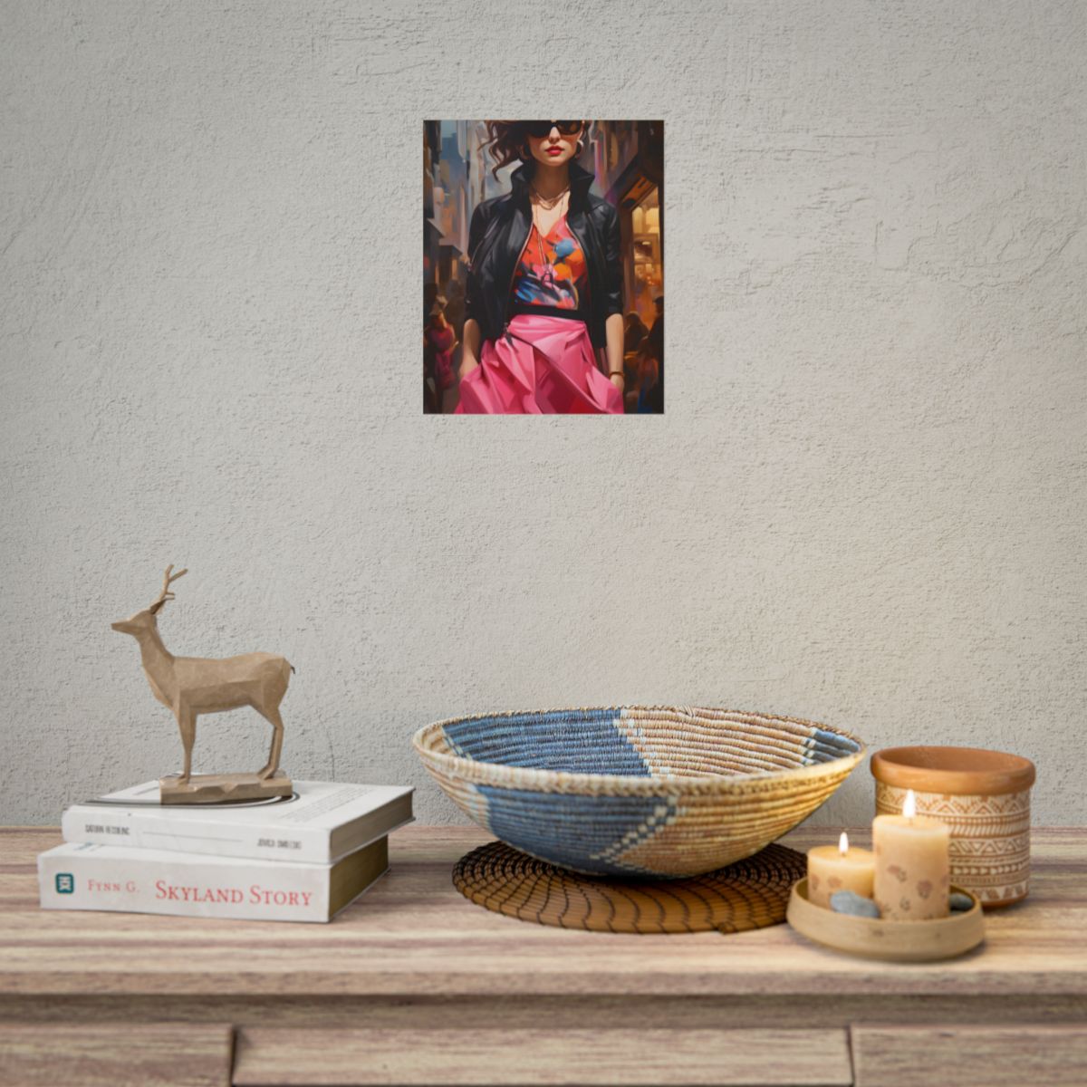 Urban Fashionista: Casual Streetwear Artwork - Poster
