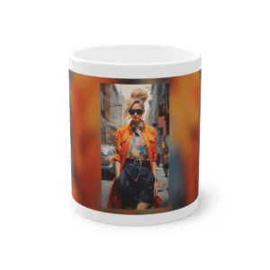 Orange Jacket City Stroll Mug