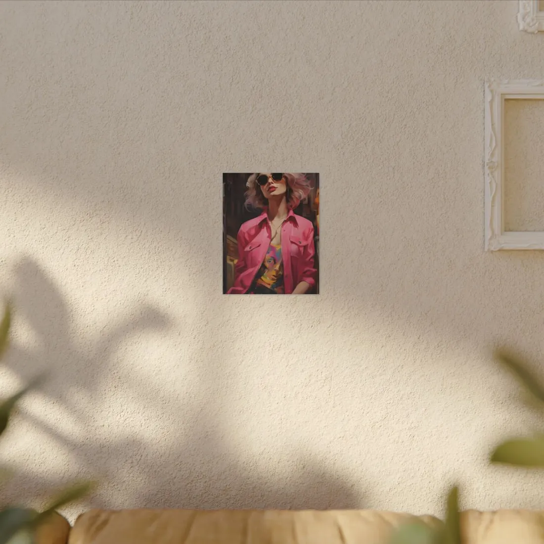 Urban Fashionista: City Chic Style Portrait - Canvas