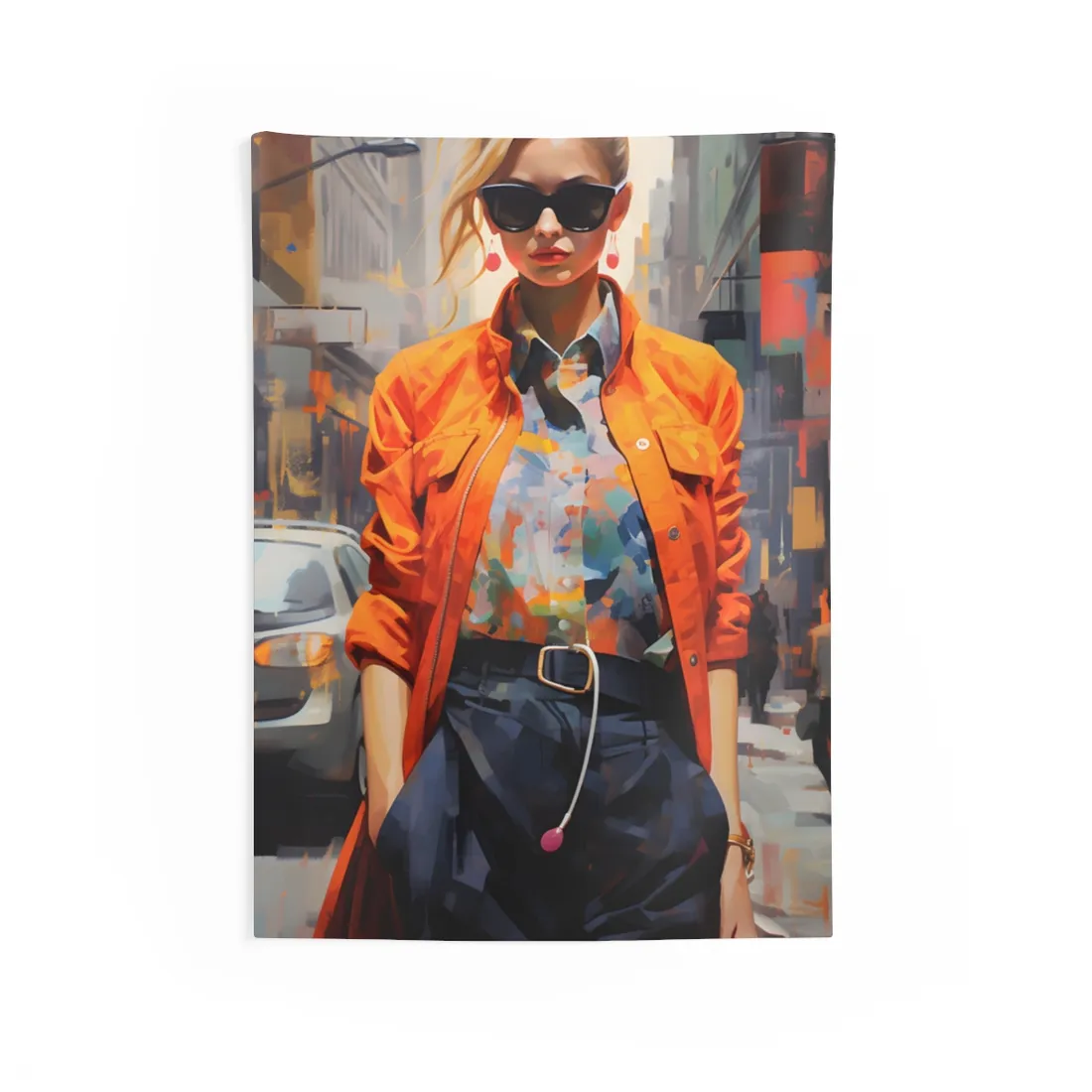 Urban Fashionista: City Chic - Wall Tapestry