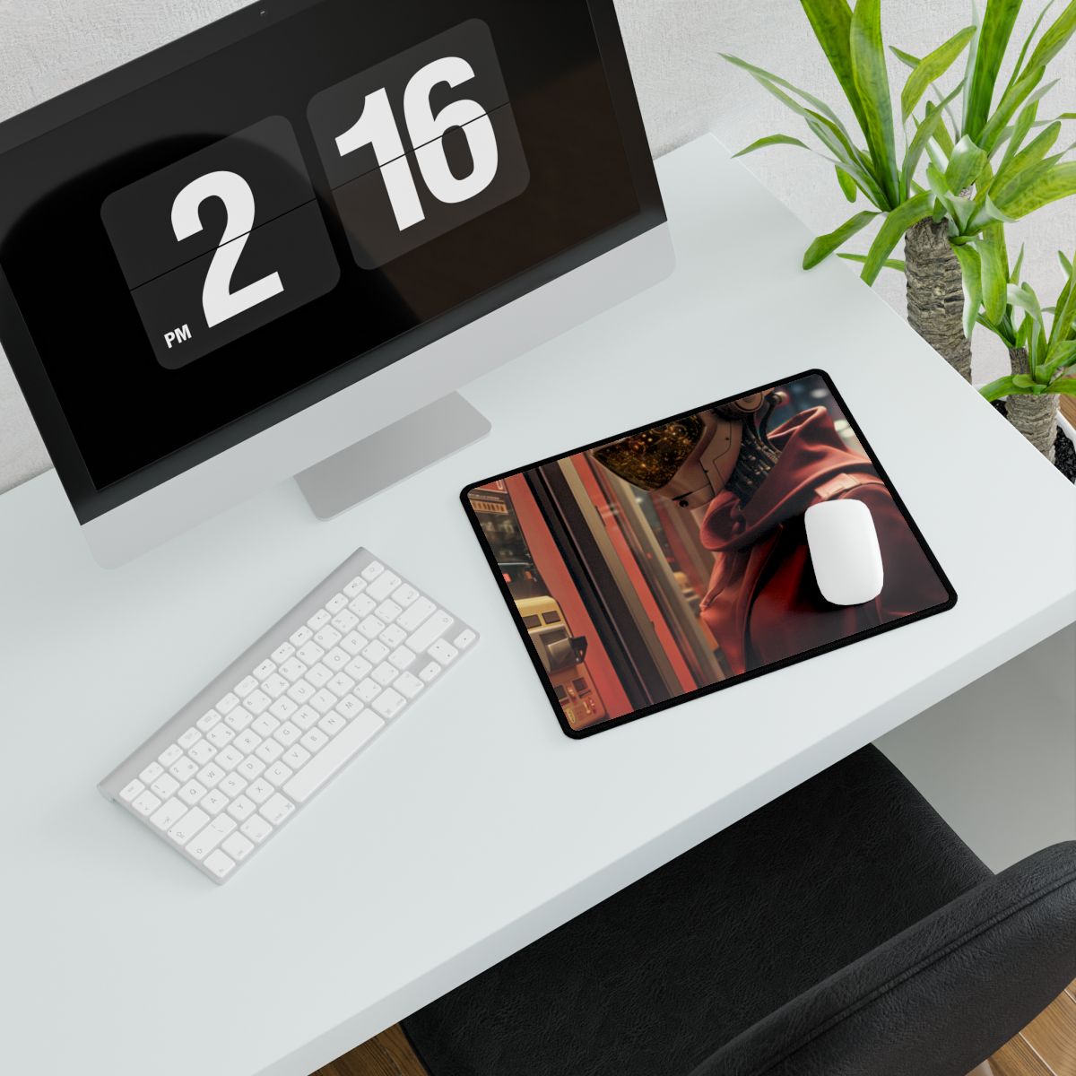 Urban Night Thieves: Comic Book-Inspired Digital Art - Desk Mat