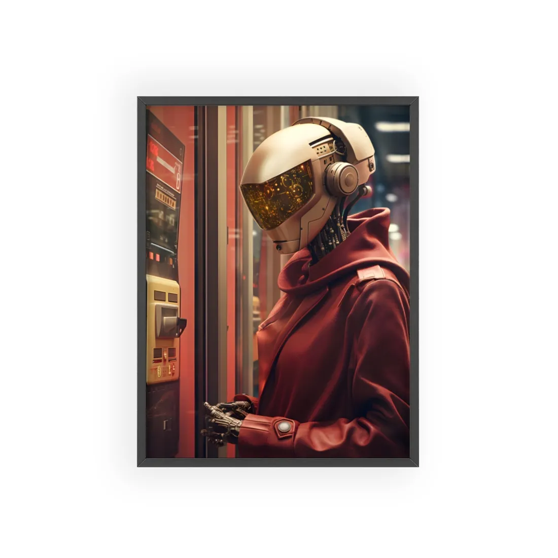 Urban Night Thieves: Comic Book-Inspired Digital Art - Framed Poster