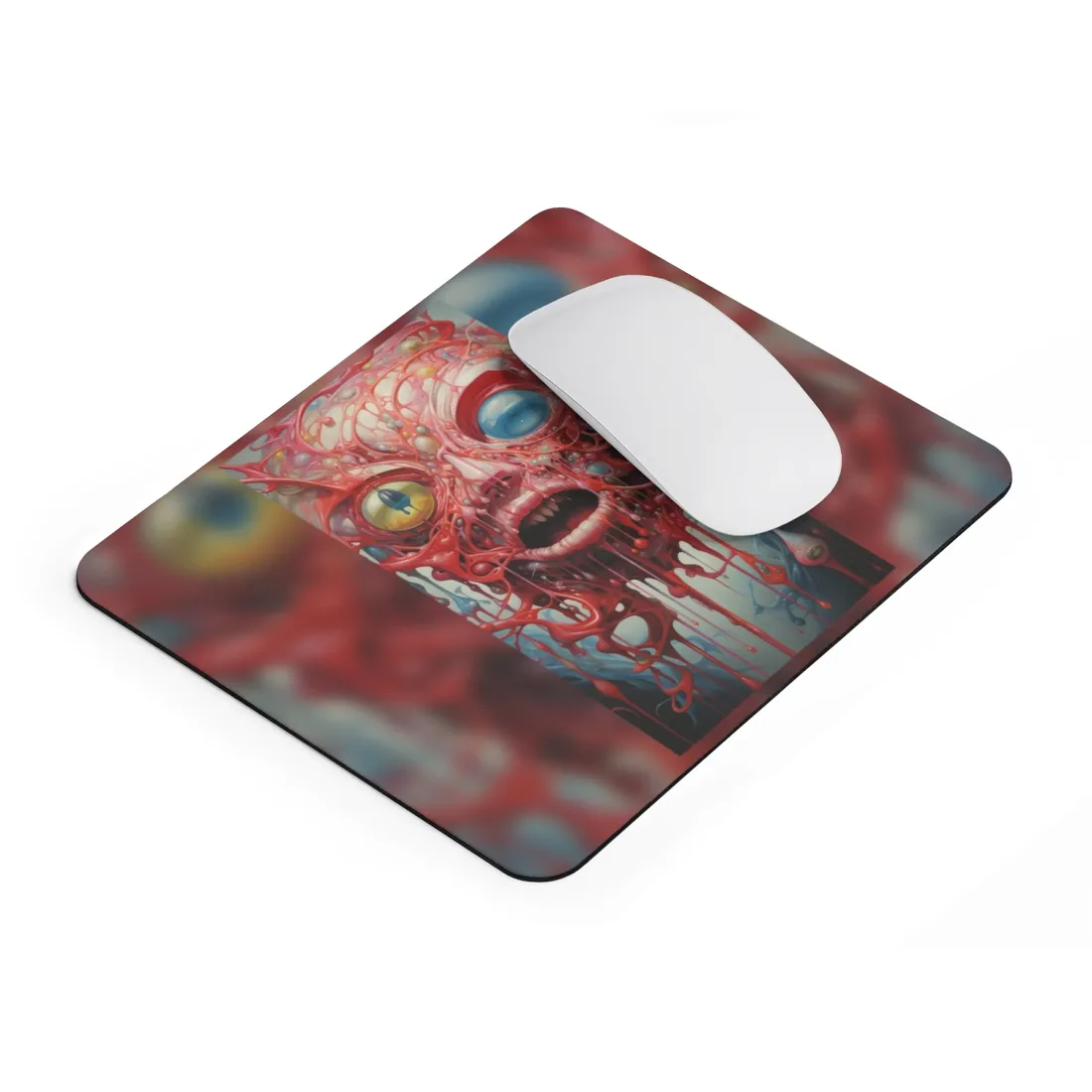 Urban Nightlife Portals: Cityscape Digital Art - Mouse Pad