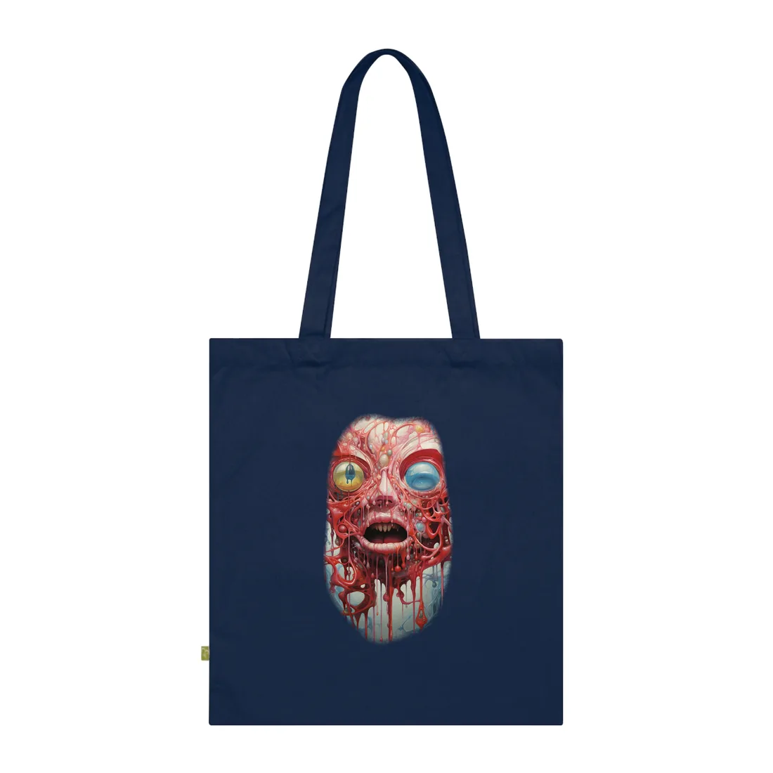 Urban Nightlife Portals: Cityscape Digital Art - Tote Bag (French Navy)