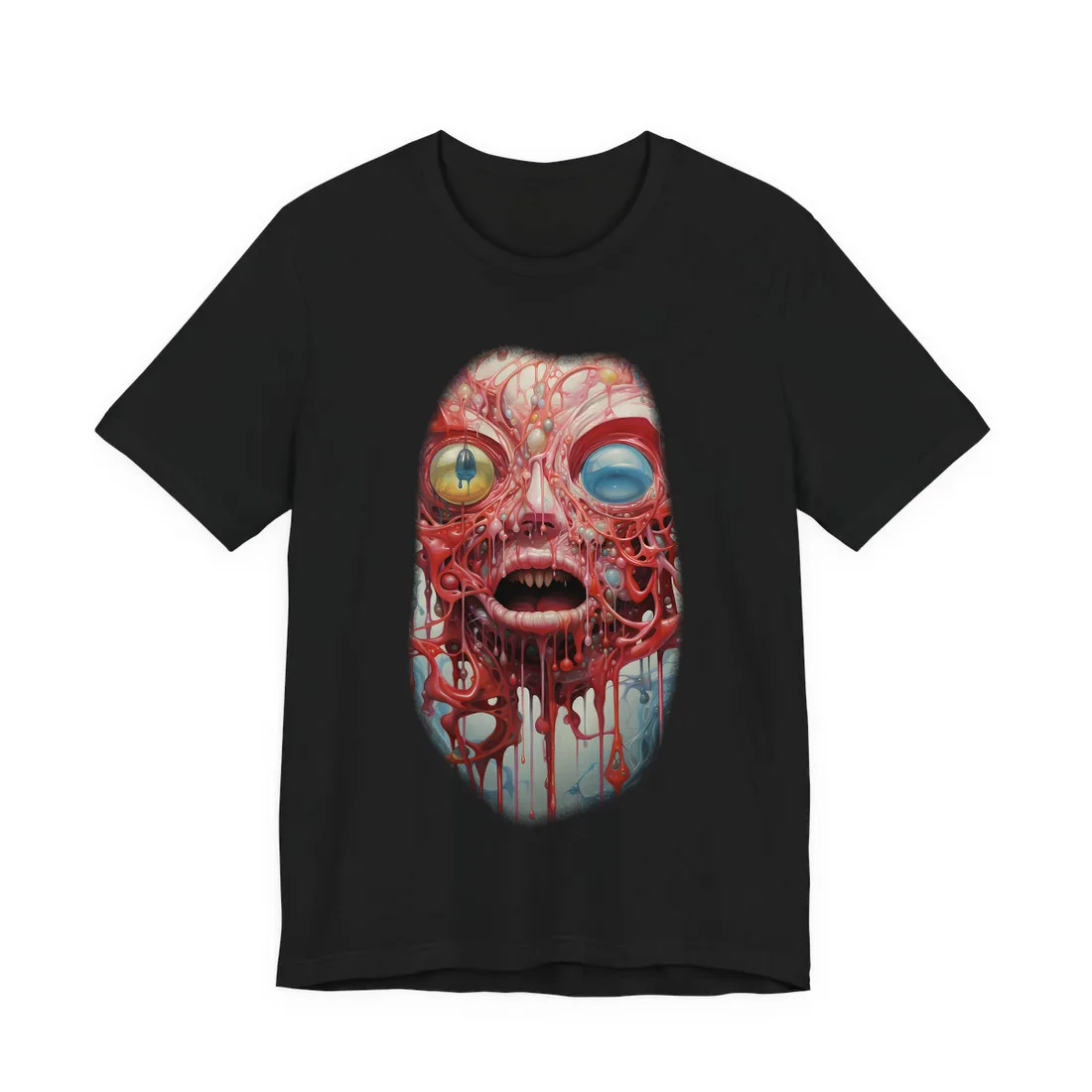 Urban Nightlife Portals: Cityscape Digital Art - T-Shirt (Black)