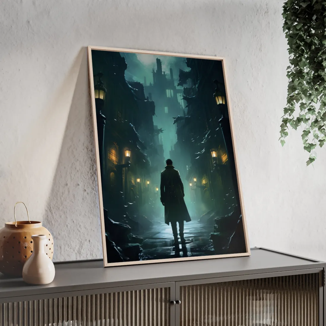 Urban Noir Detective: Mystery Solving - Framed Poster