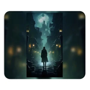 Gothic Street at Night Mouse Pad