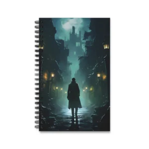 Gothic Street at Night Spiral Notebook