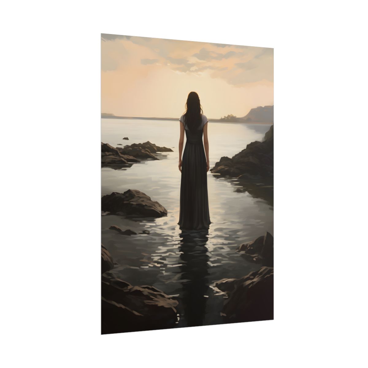 Urban Portrait: City Building Background Artwork - Poster