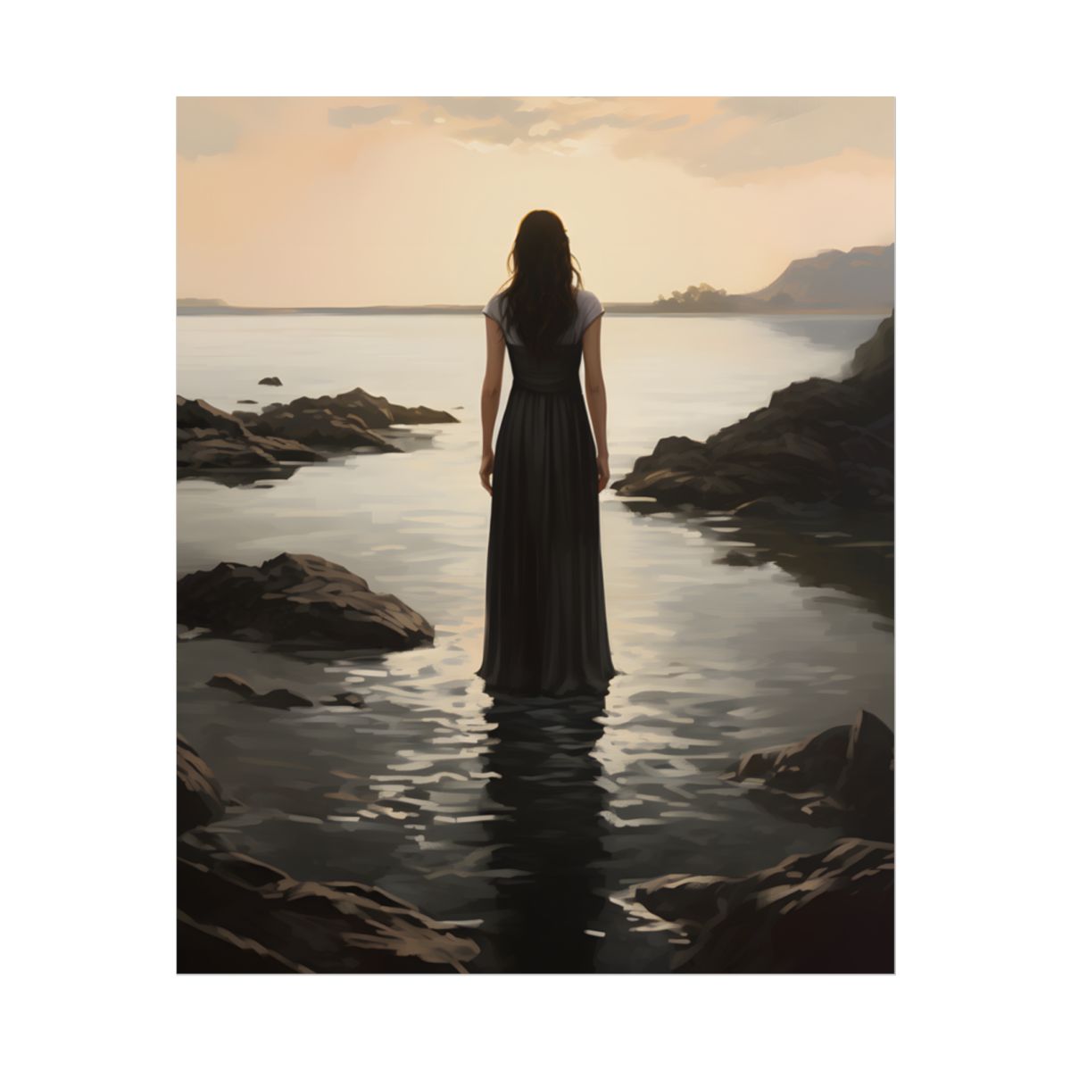 Urban Portrait: City Building Background Artwork - Poster