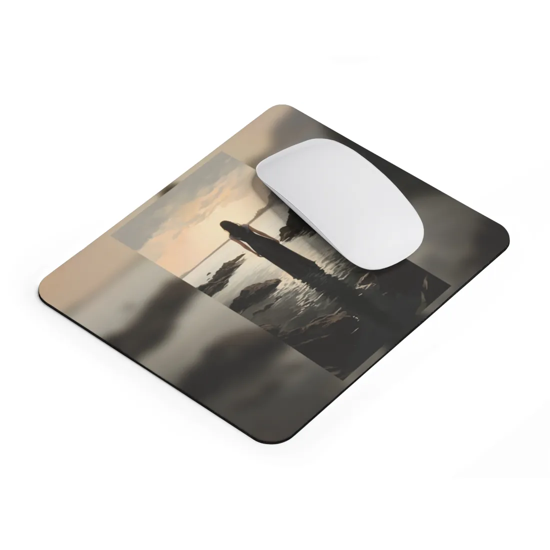 Urban Portrait: City Building Background - Mouse Pad