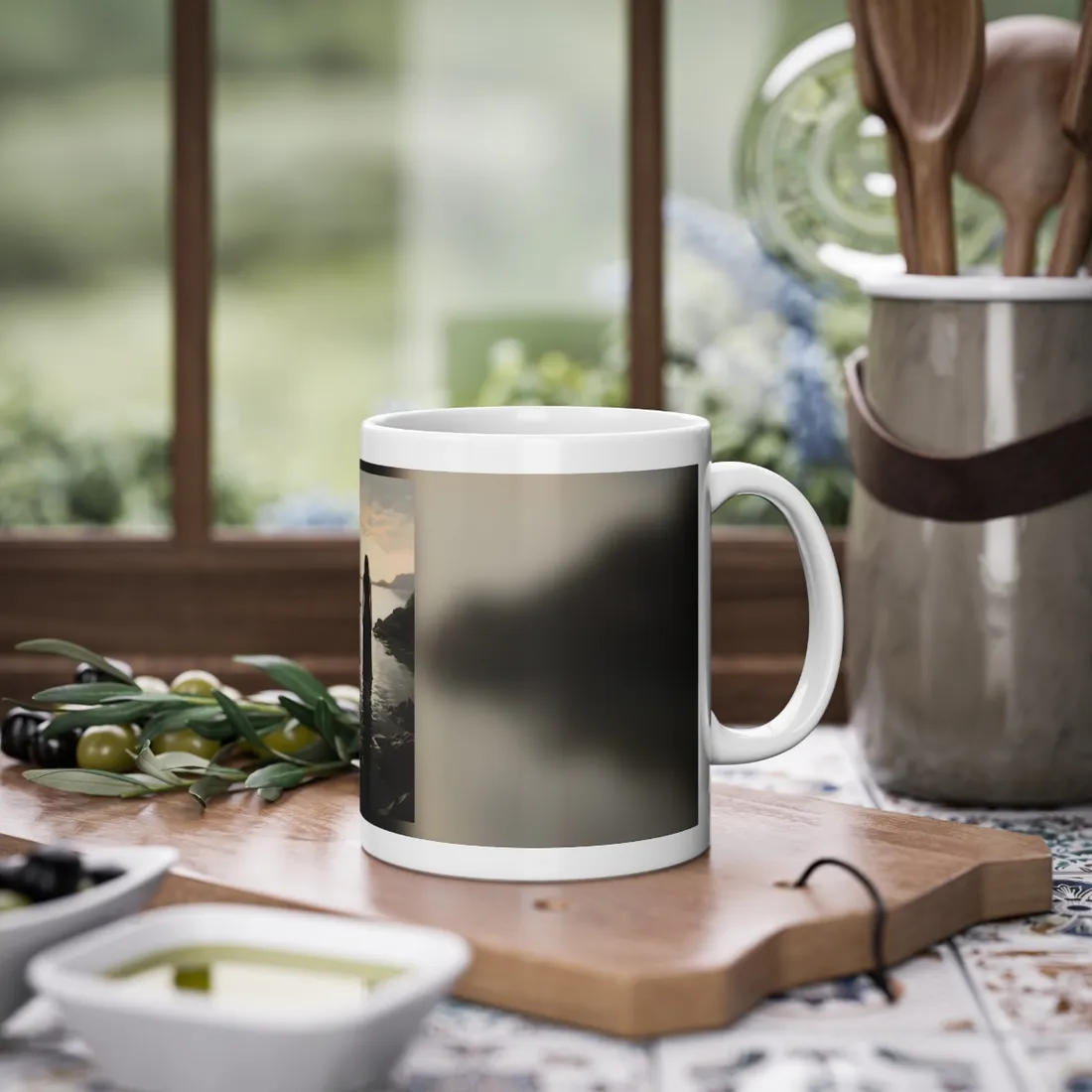 Urban Portrait: City Building Background - Mug