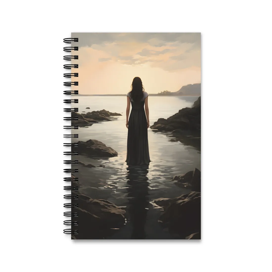 Urban Portrait: City Building Background - Spiral Notebook