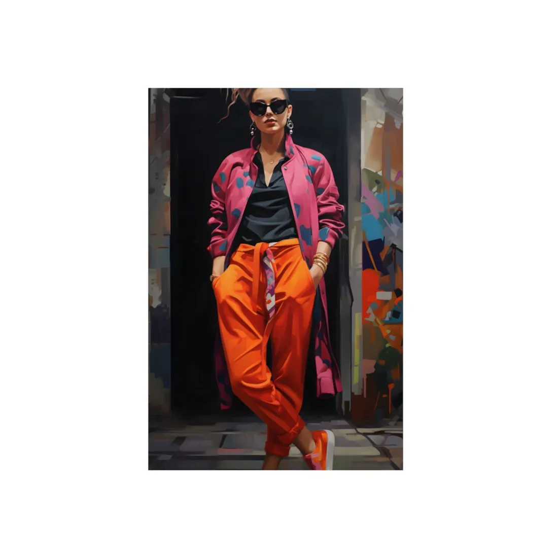 Urban Style Chic: City Fashion - Metal Poster