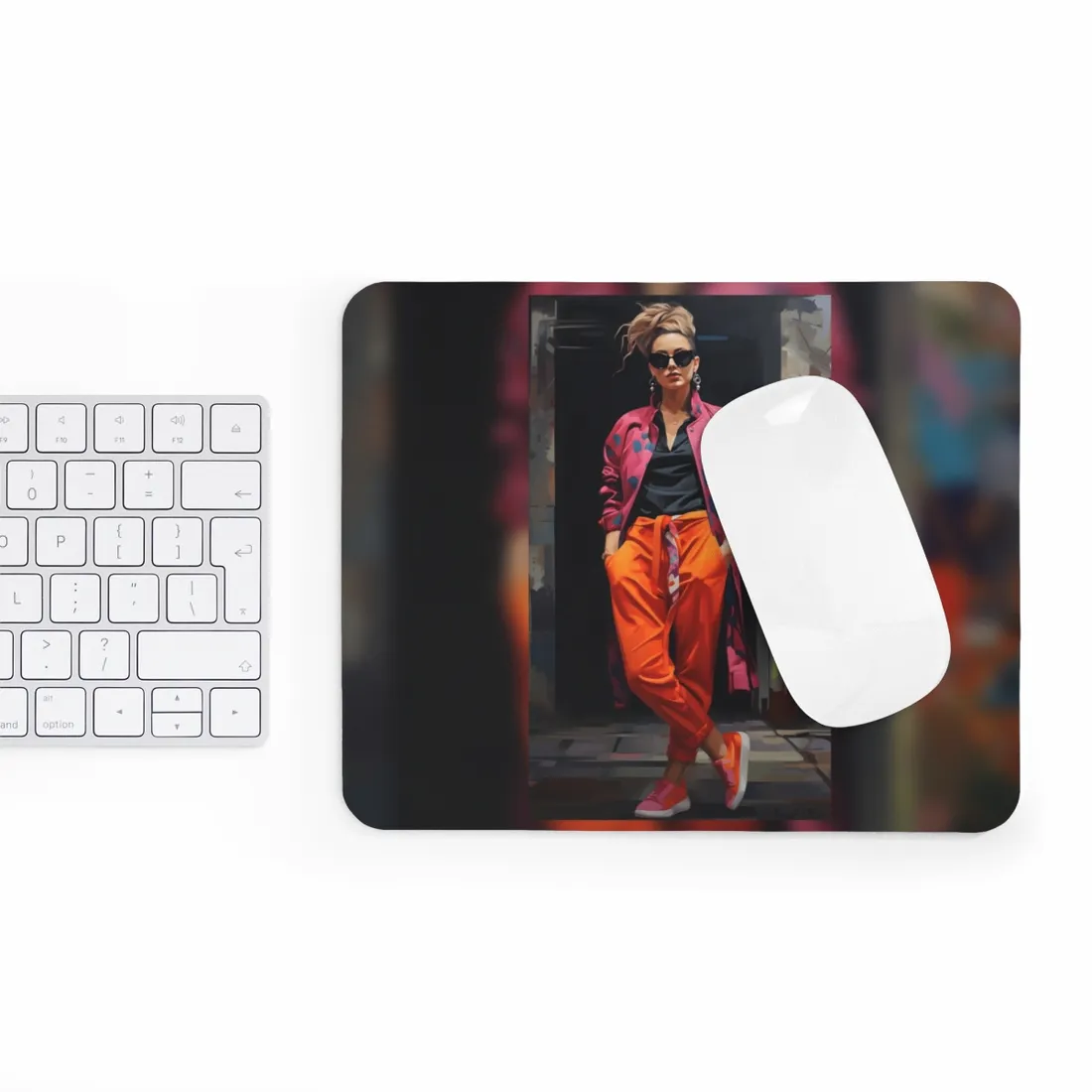 Urban Style Chic: City Fashion - Mouse Pad