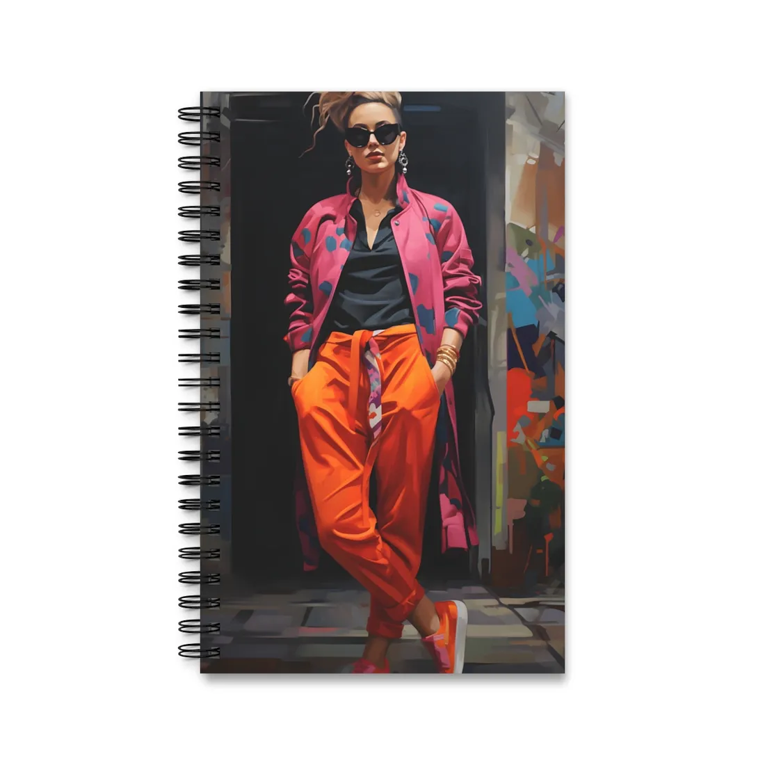 Urban Style Chic: City Fashion - Spiral Notebook