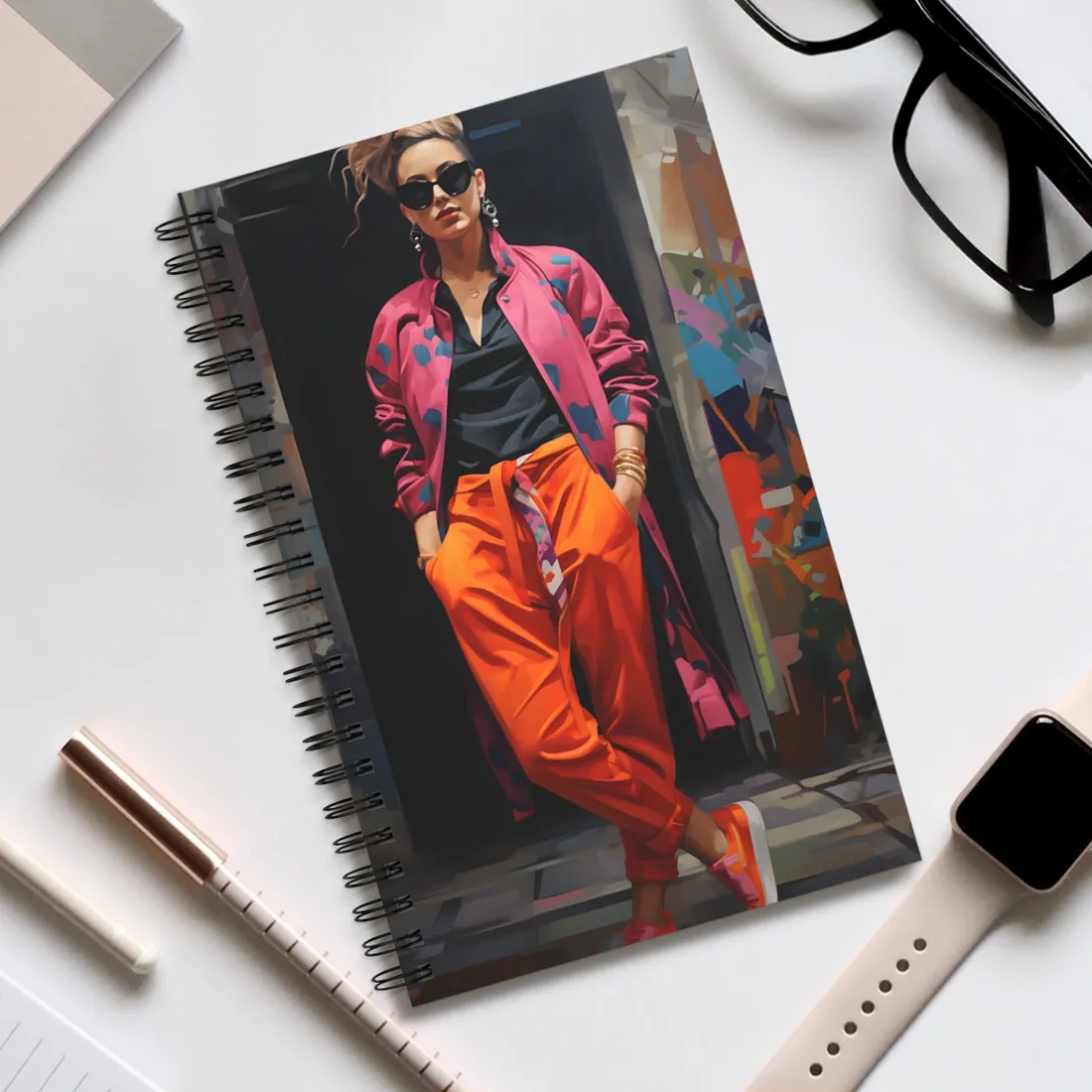 Urban Style Chic: City Fashion - Spiral Notebook