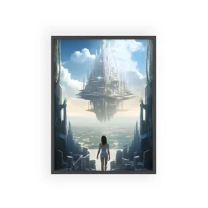 Floating City Pathway Framed Poster