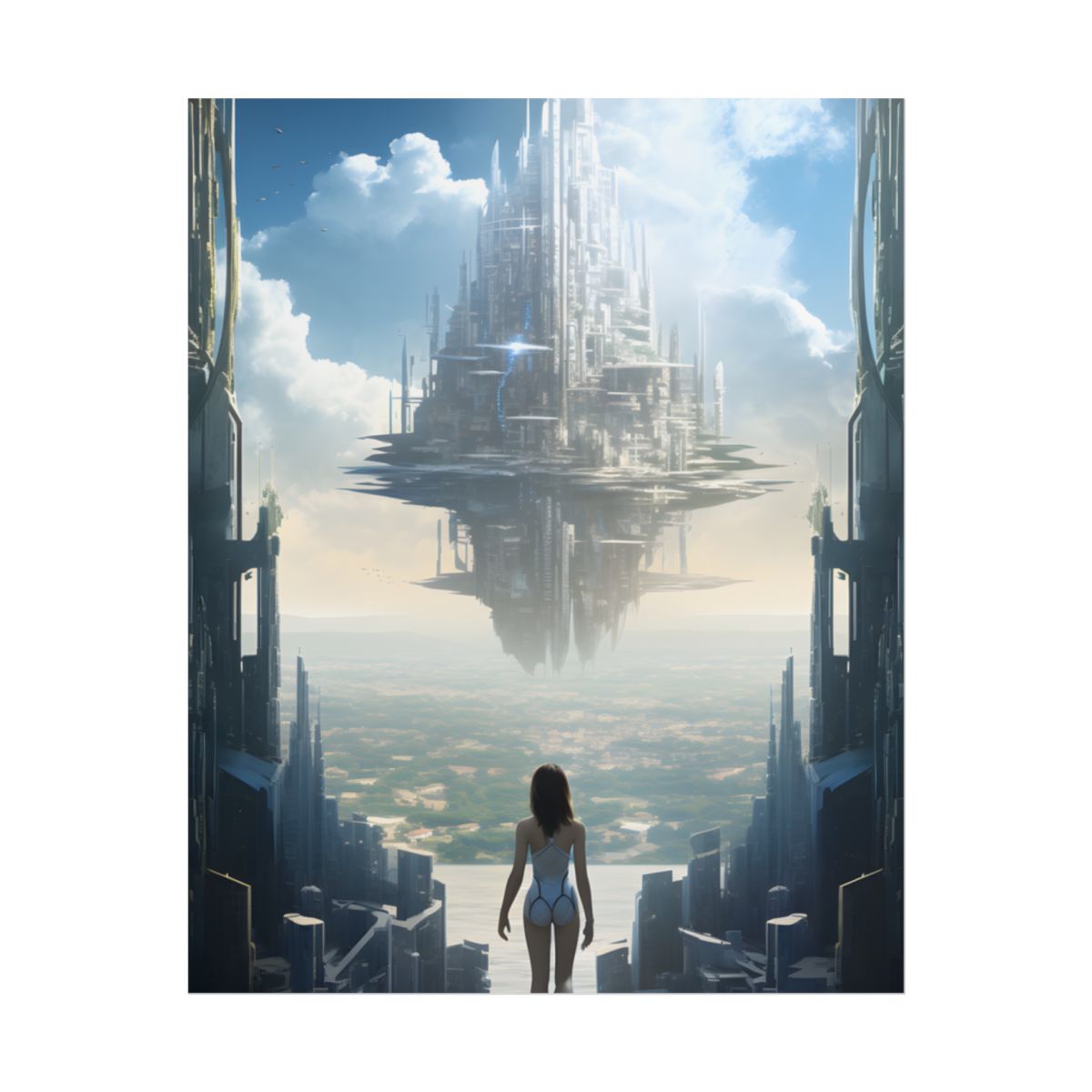 Urgent Gathering in Dystopian Landscape: A Vision of Perfection - Poster