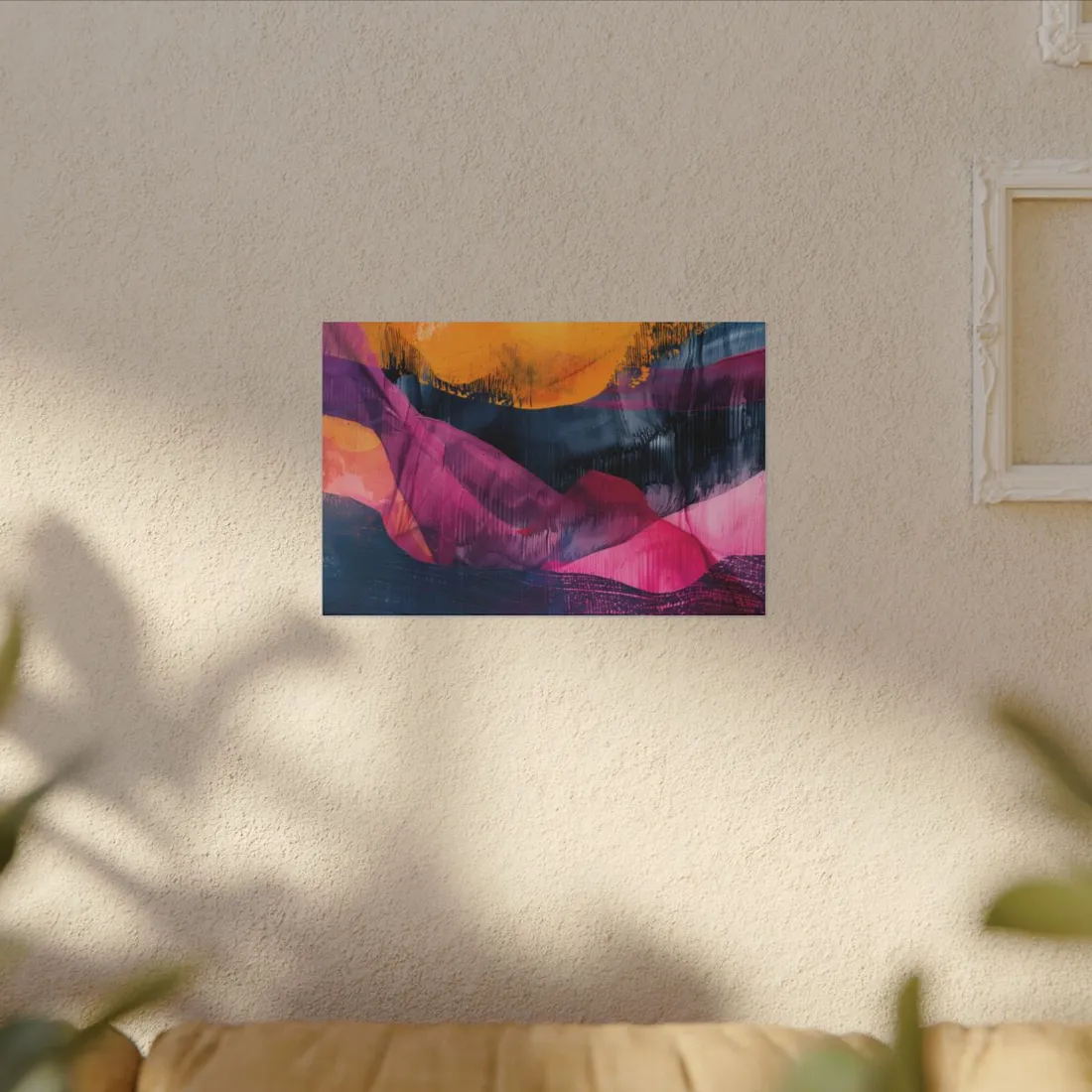 Vibrant Abstract Art: Organic Patterns in Modern Colors - Canvas