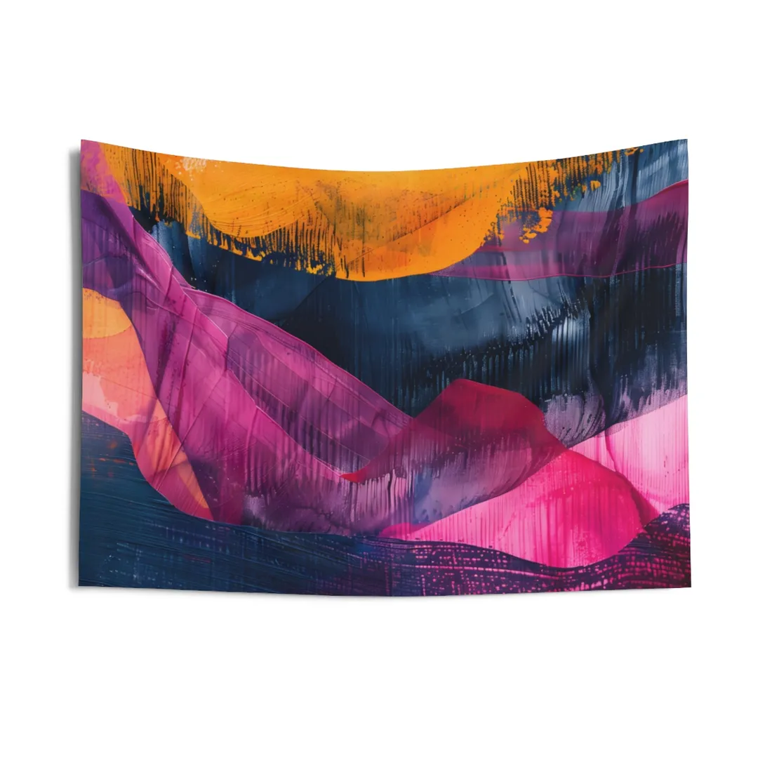 Vibrant Abstract Art: Organic Patterns in Modern Colors - Wall Tapestry