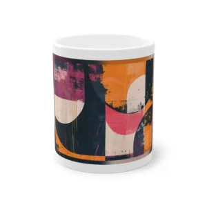 Abstract Geometric Shapes Print Mug