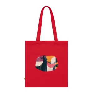 Abstract Geometric Shapes Print Tote Bag
