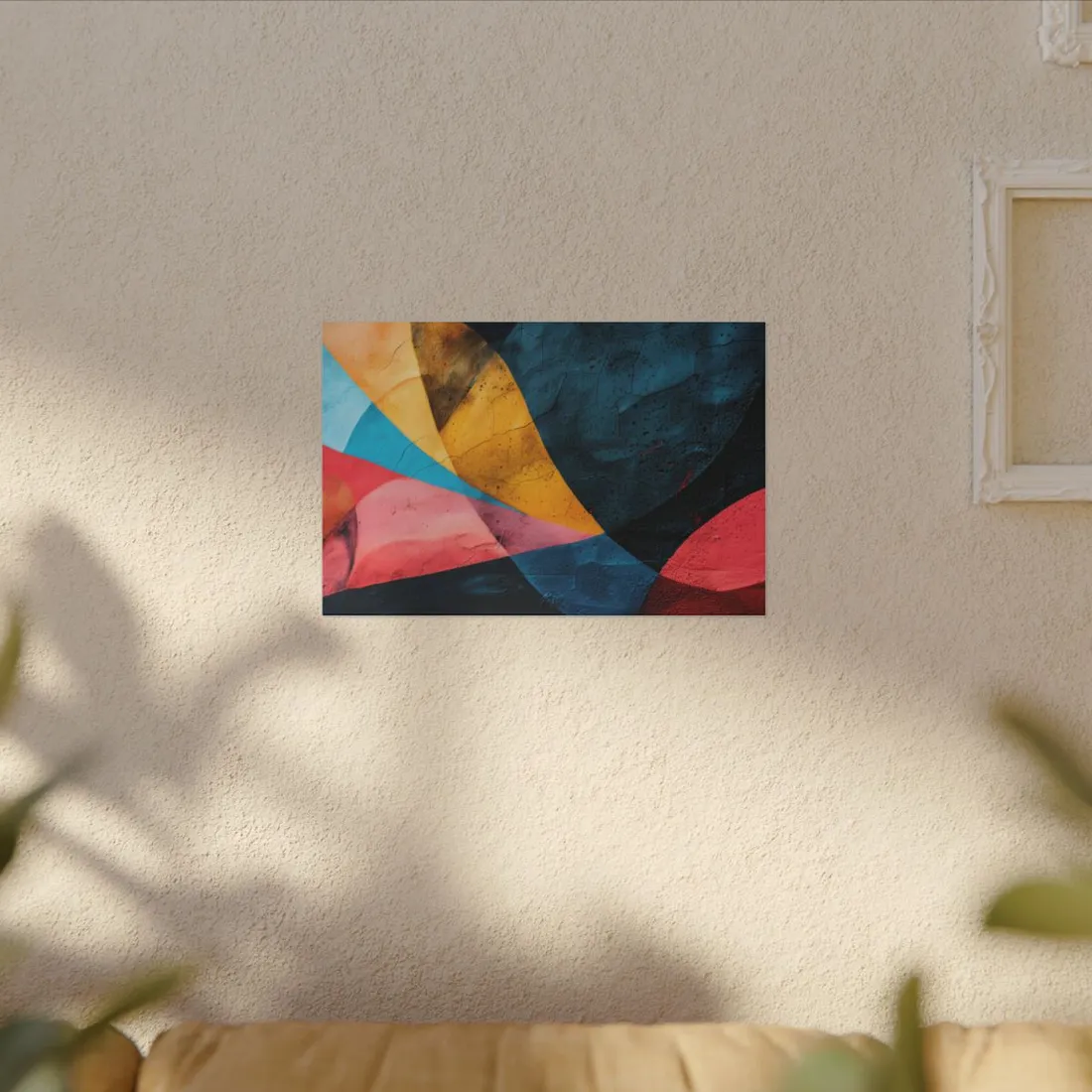 Vibrant Abstract Textured Design: Colorful - Canvas