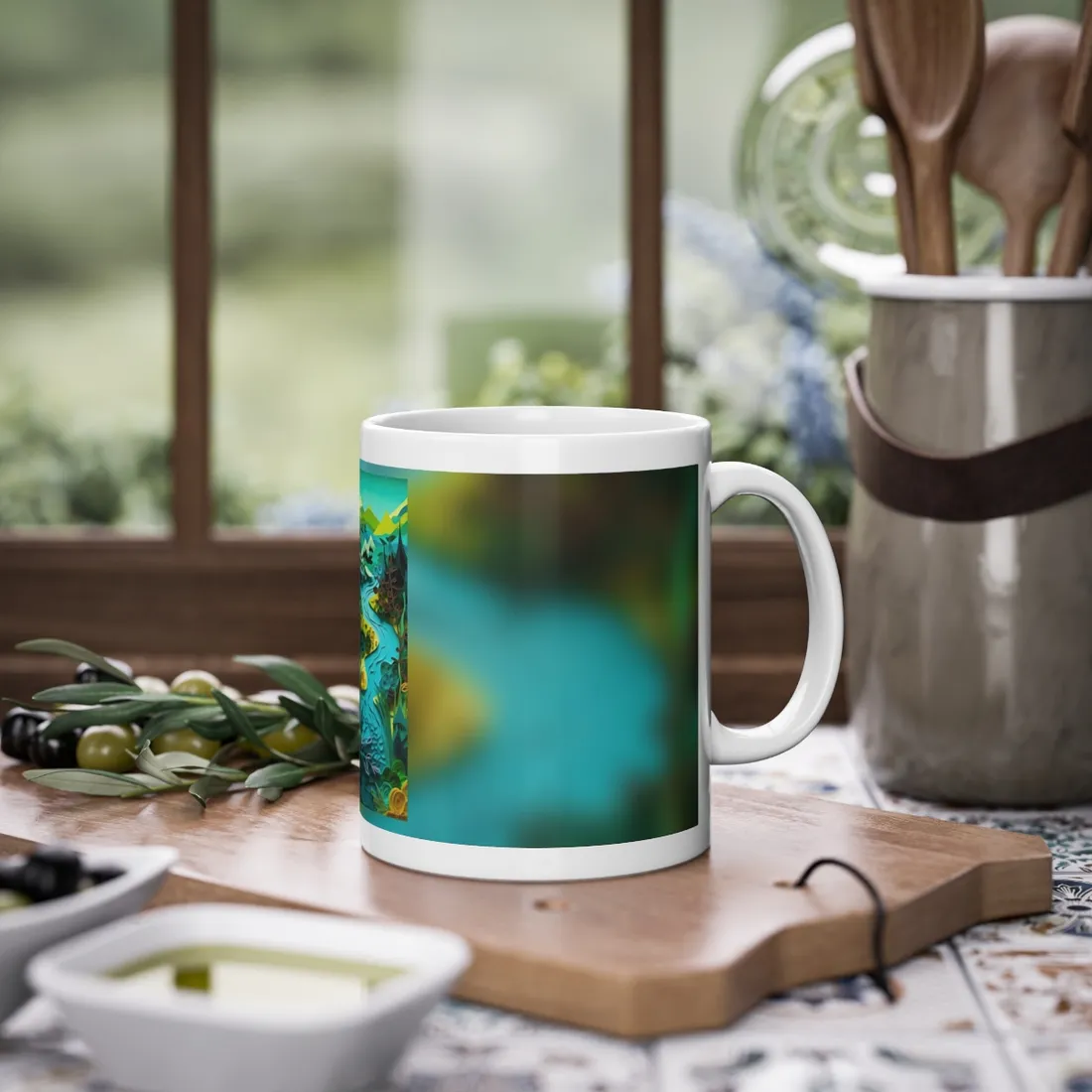 Vibrant American Landscapes: A Quilling - Mug