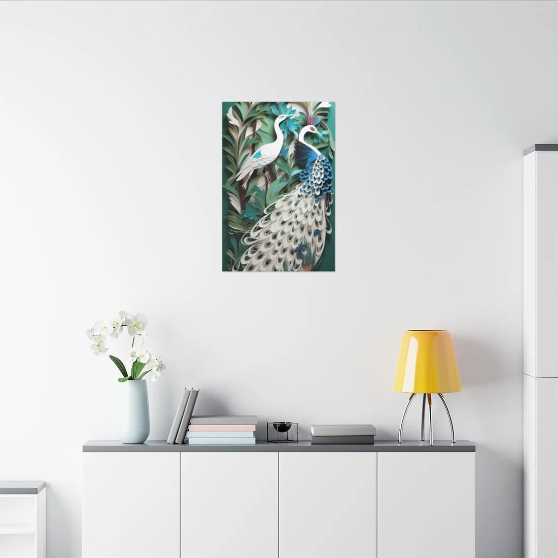Vibrant American Rock Landscape: Serene Scene with Clear Skies - Canvas