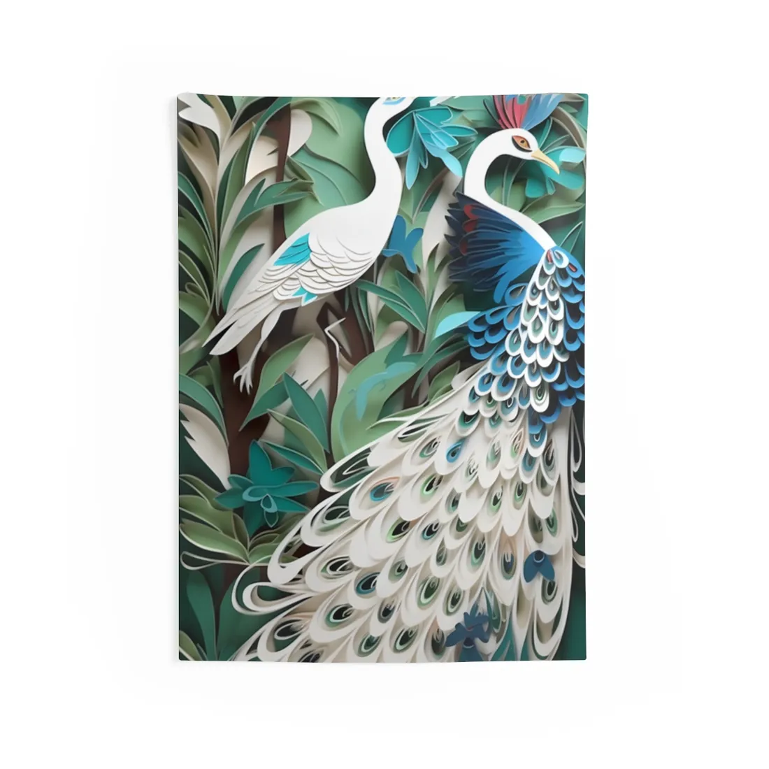 Vibrant American Rock Landscape: Serene Scene with Clear Skies - Wall Tapestry