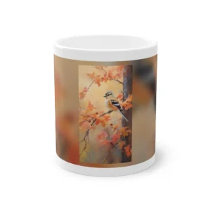 Crested Bird in Autumn Mug