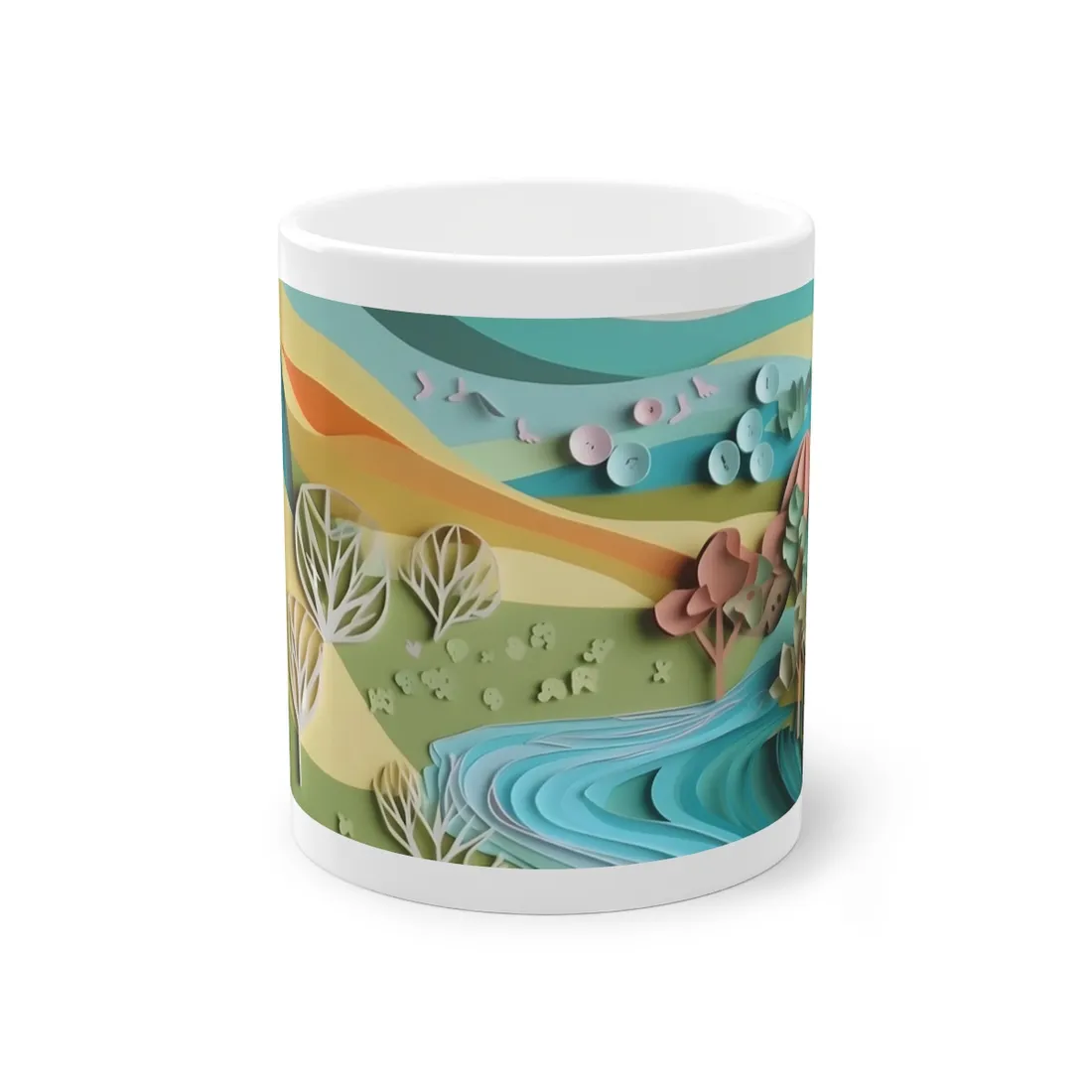 Vibrant Beach Landscape: Peaceful - Mug