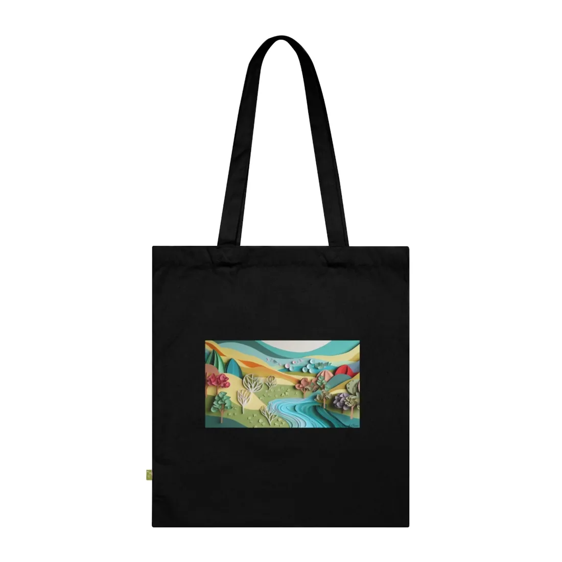 Vibrant Beach Landscape: Peaceful - Tote Bag