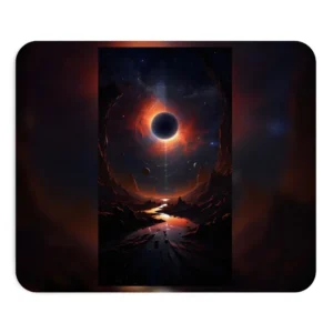 Eclipse over Alien Landscape Mouse Pad