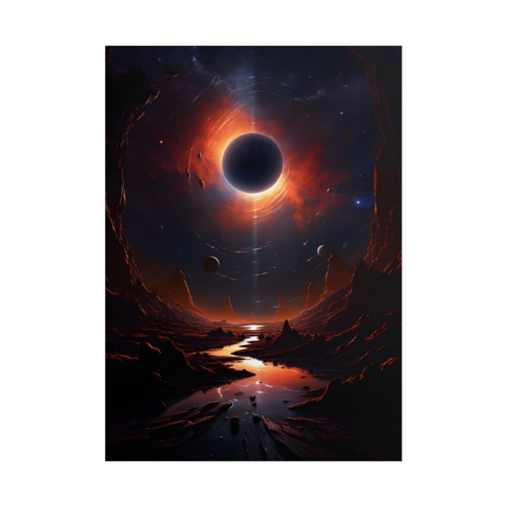 Vibrant Black Hole Cosmic: A Massive Planet in Orbit - Poster