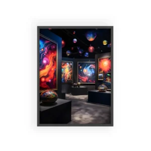Galaxy Paintings in Gallery Framed Poster