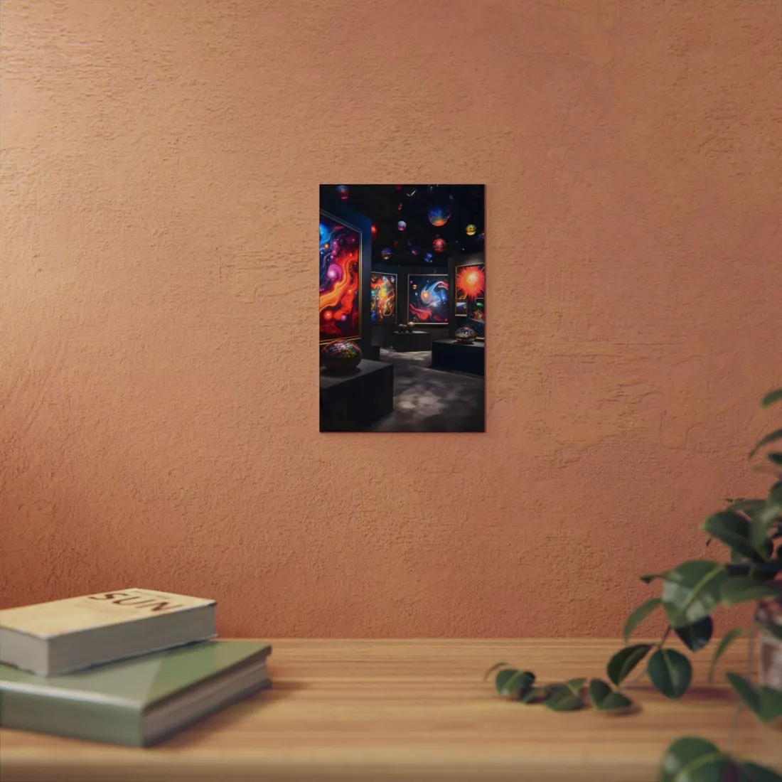 Vibrant Celestial Art Gallery: Wide Angle Perspective - Metal Poster