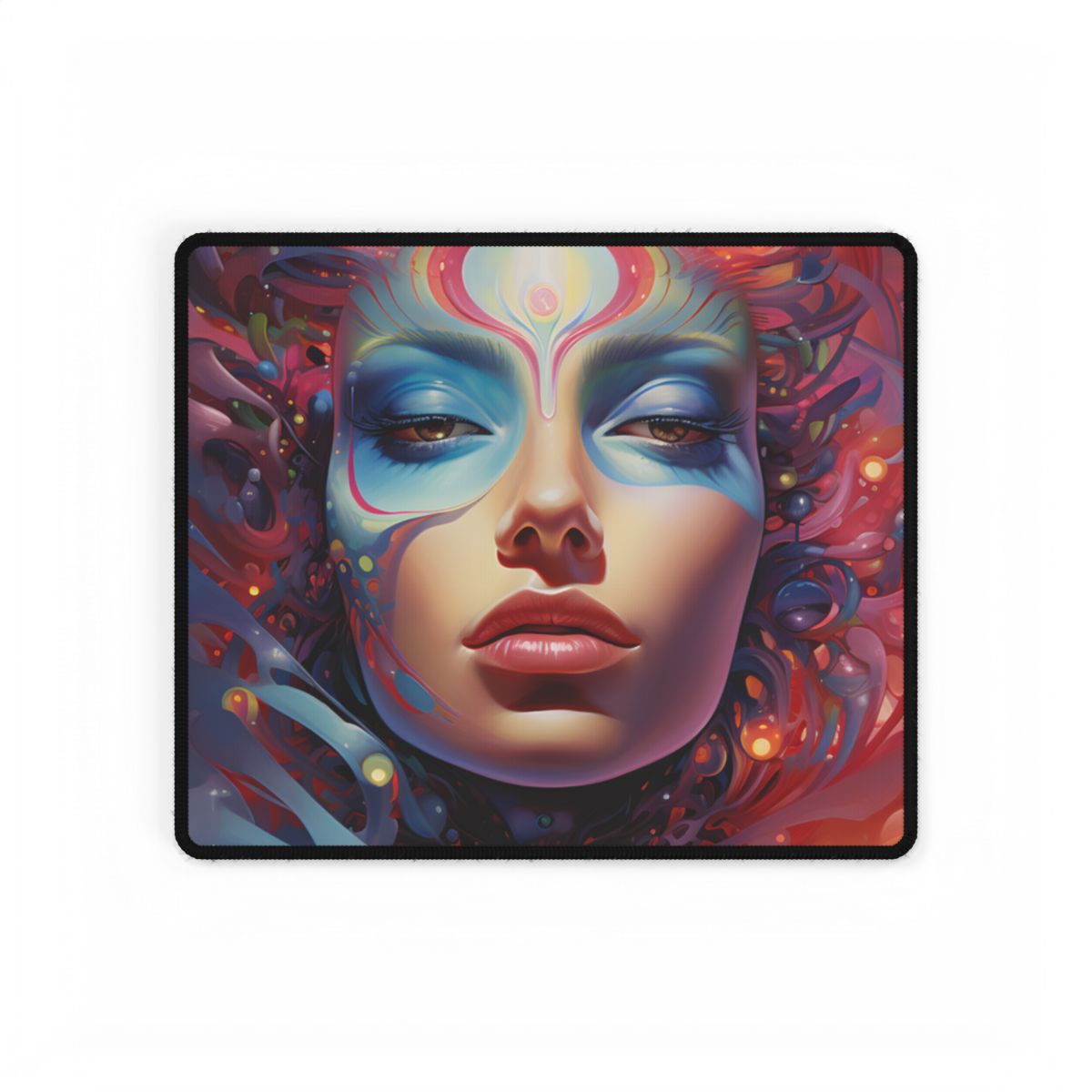 Vibrant Celestial Art Gallery: Wide Angle Shot - Desk Mat