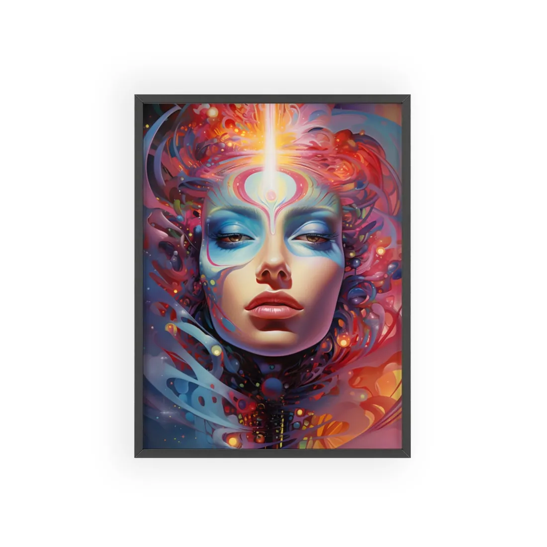 Vibrant Celestial Art Gallery: Wide Angle Shot - Framed Poster