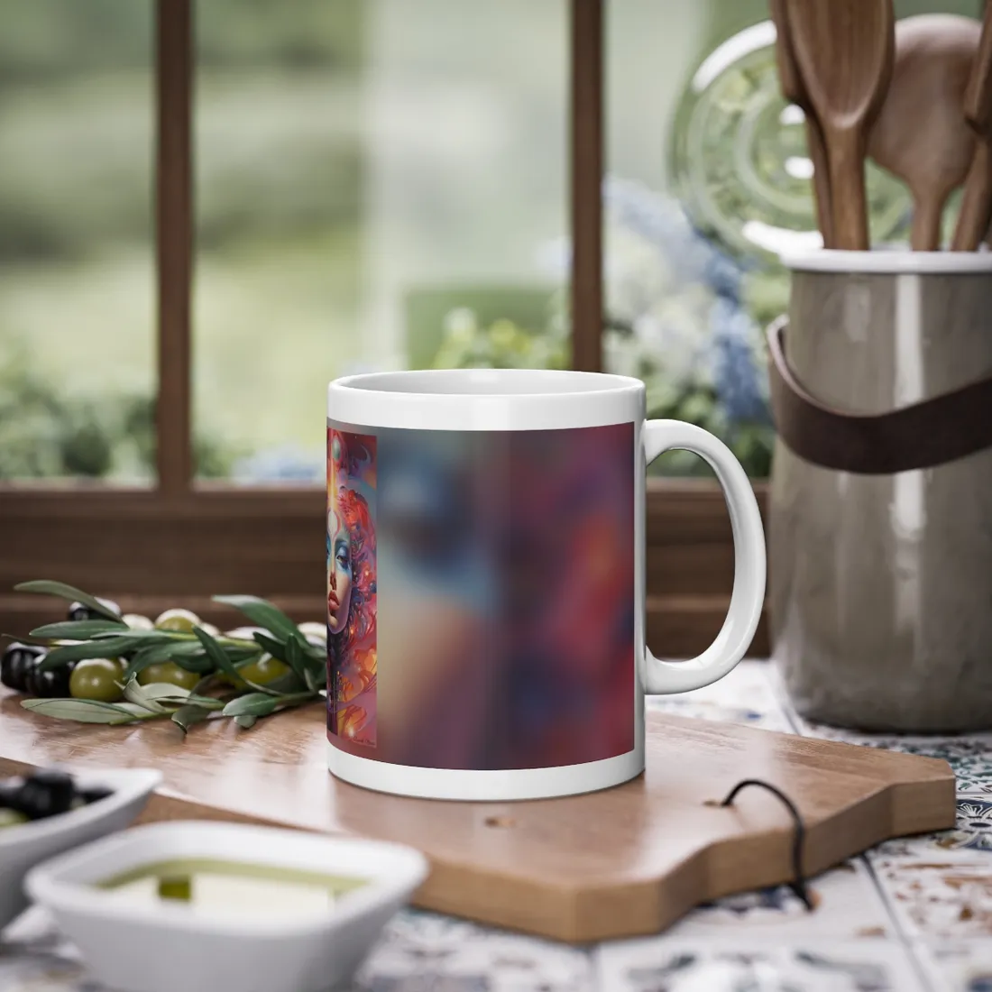 Vibrant Celestial Art Gallery: Wide Angle Shot - Mug