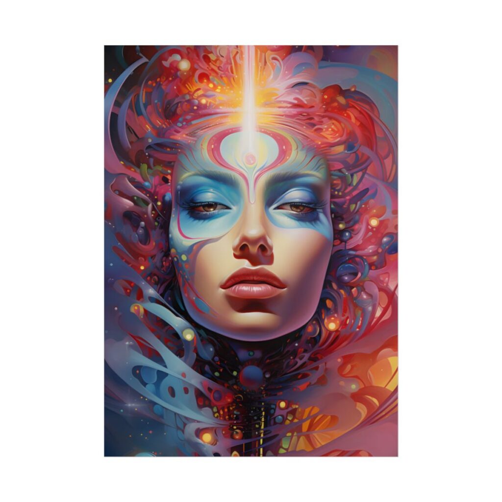 Vibrant Celestial Art Gallery: Wide Angle Shot - Poster