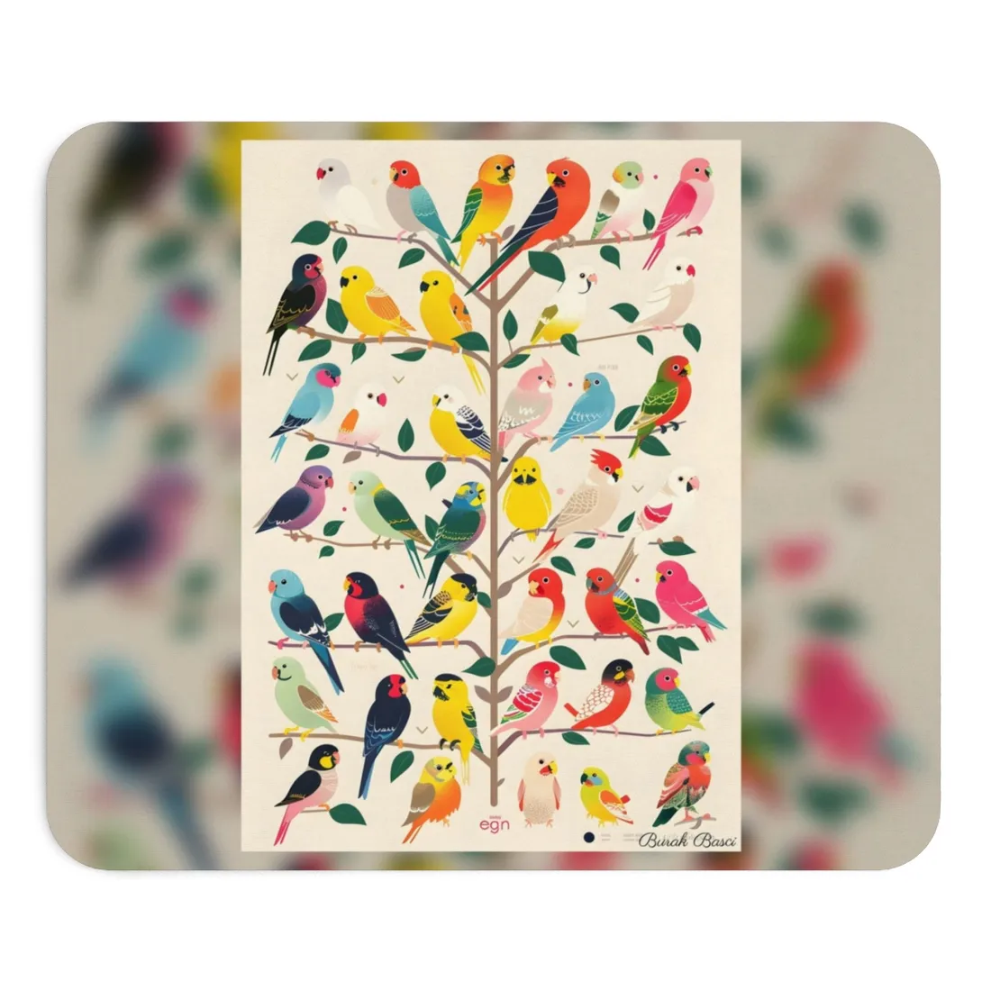 Vibrant Chart: Exploring Different Levels - Mouse Pad