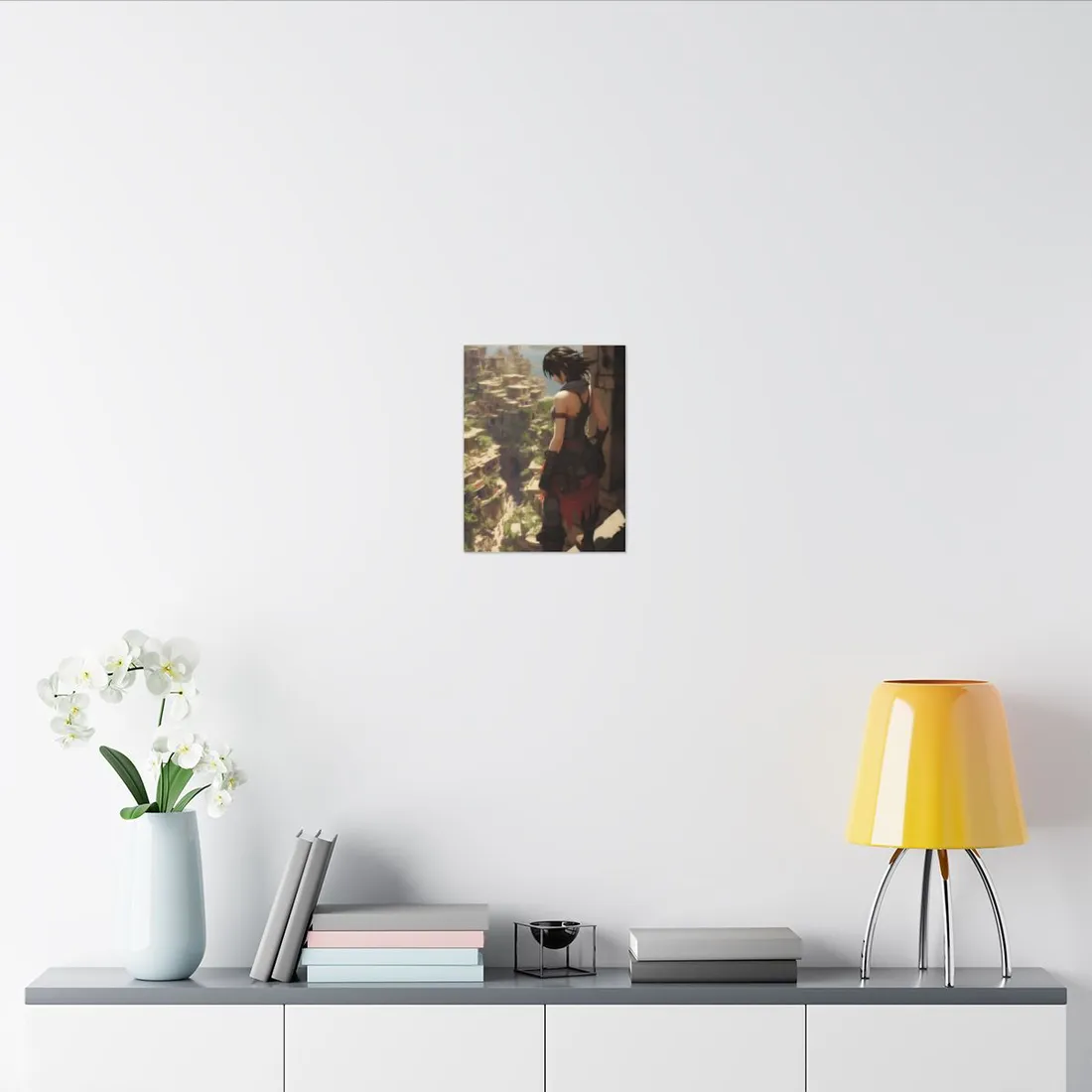 Vibrant Cityscape from Above: Dynamic Bird's Eye View - Canvas