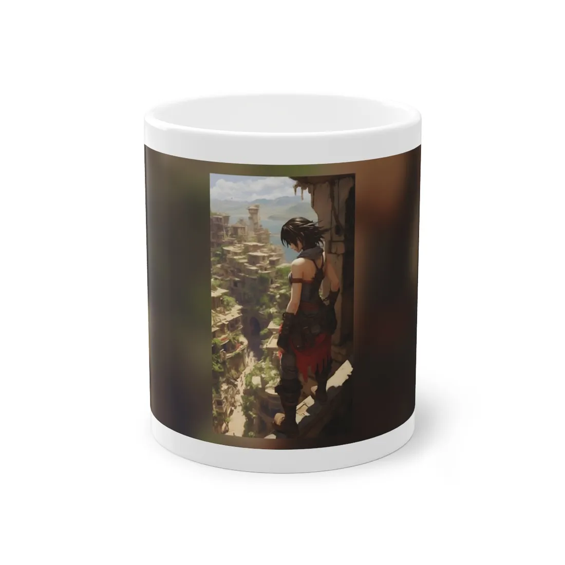 Vibrant Cityscape from Above: Dynamic Bird's Eye View - Mug