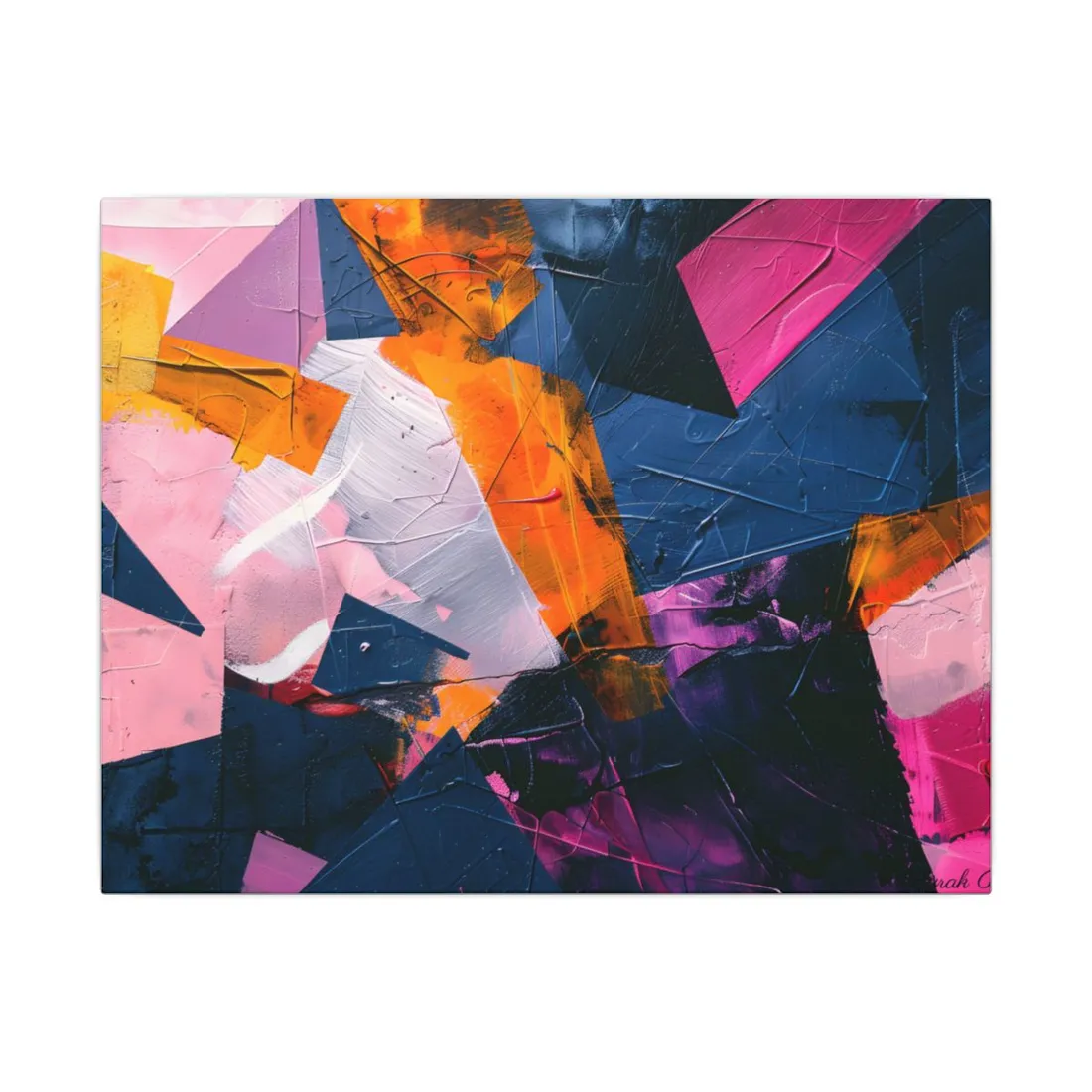 Vibrant Colors: Abstract Artistic Movement - Unique Perspective - Canvas