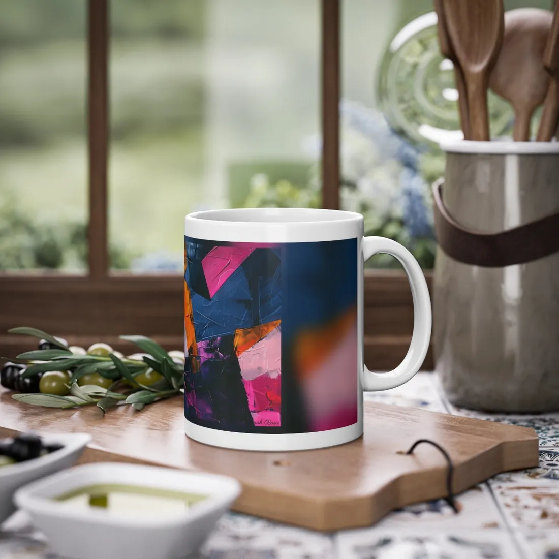 Vibrant Colors: Abstract Artistic Movement - Unique Perspective - Mug