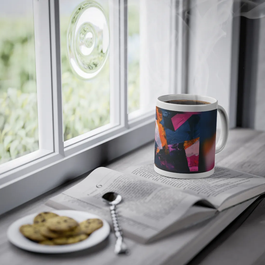 Vibrant Colors: Abstract Artistic Movement - Unique Perspective - Mug